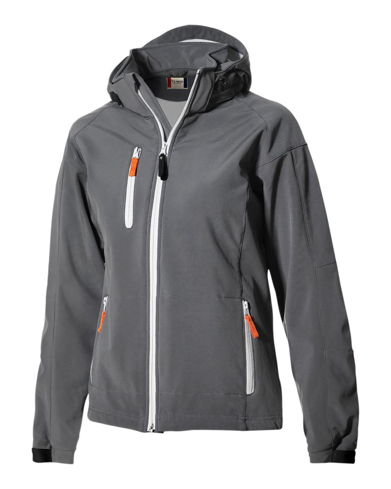 Clique Women's Serac Stretch Softshell Full Zip Jacket-5
