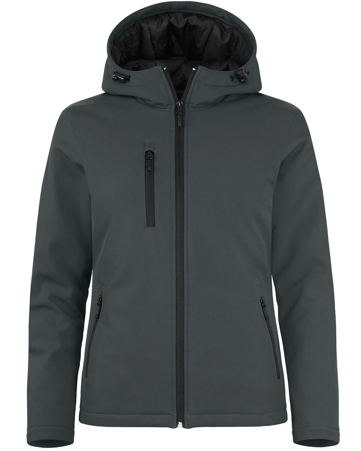 Clique Women's Equinox Insulated Softshell Full Zip Hooded Jacket-1