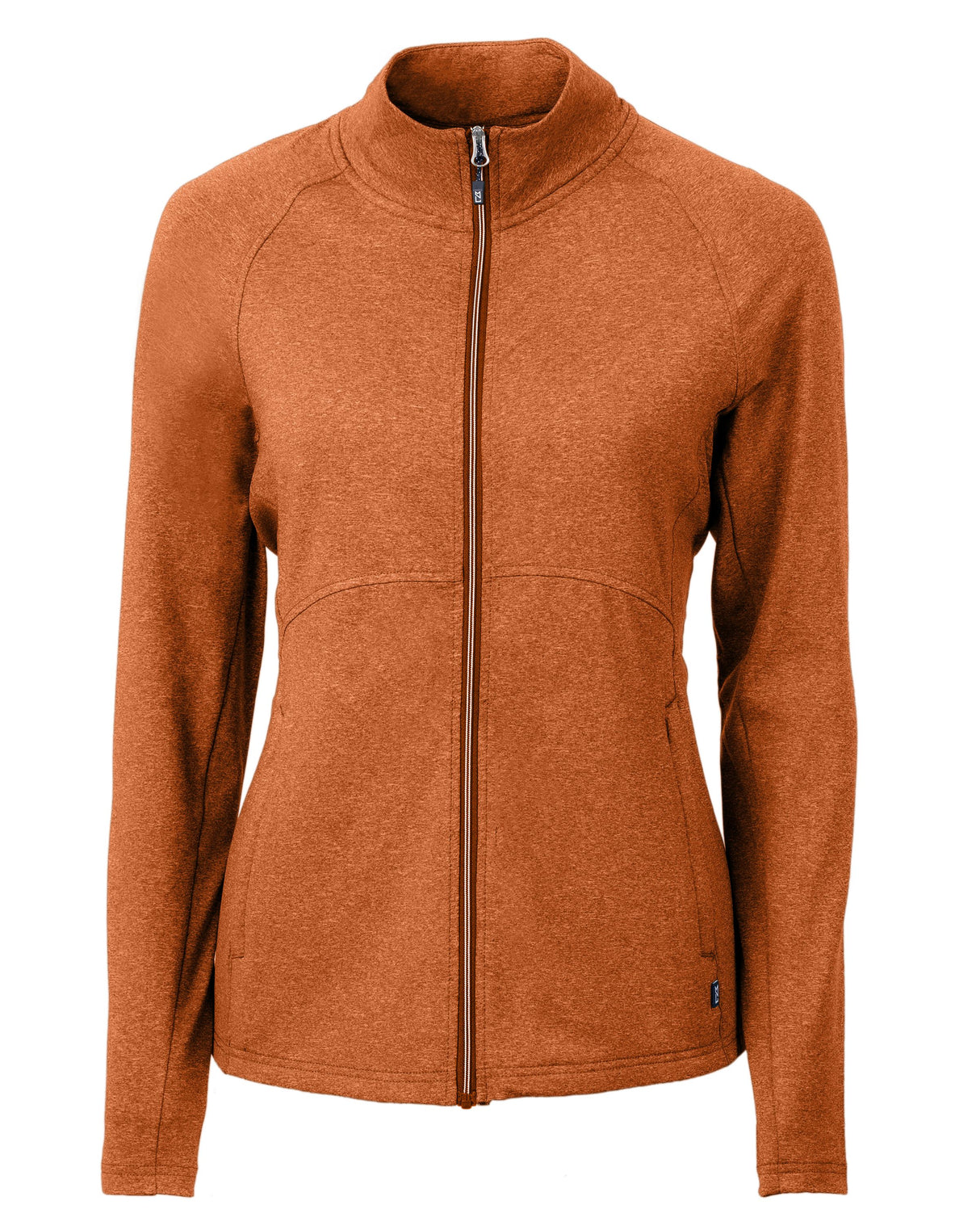 Cutter & Buck Women's Adapt Recycled Soft Knit Stretch Heathered Full Zip Jacket-4