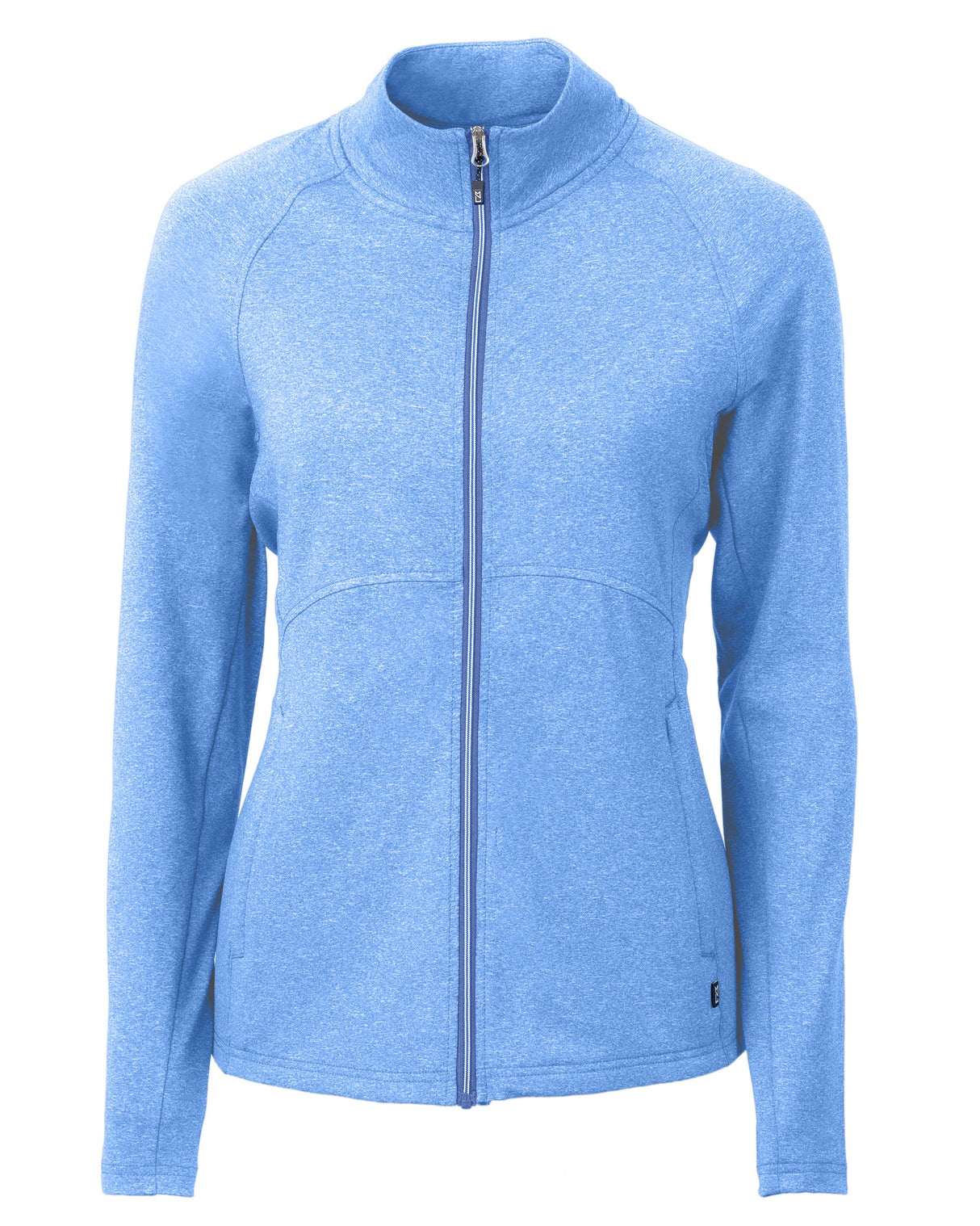 Cutter & Buck Women's Adapt Recycled Soft Knit Stretch Heathered Full Zip Jacket-4