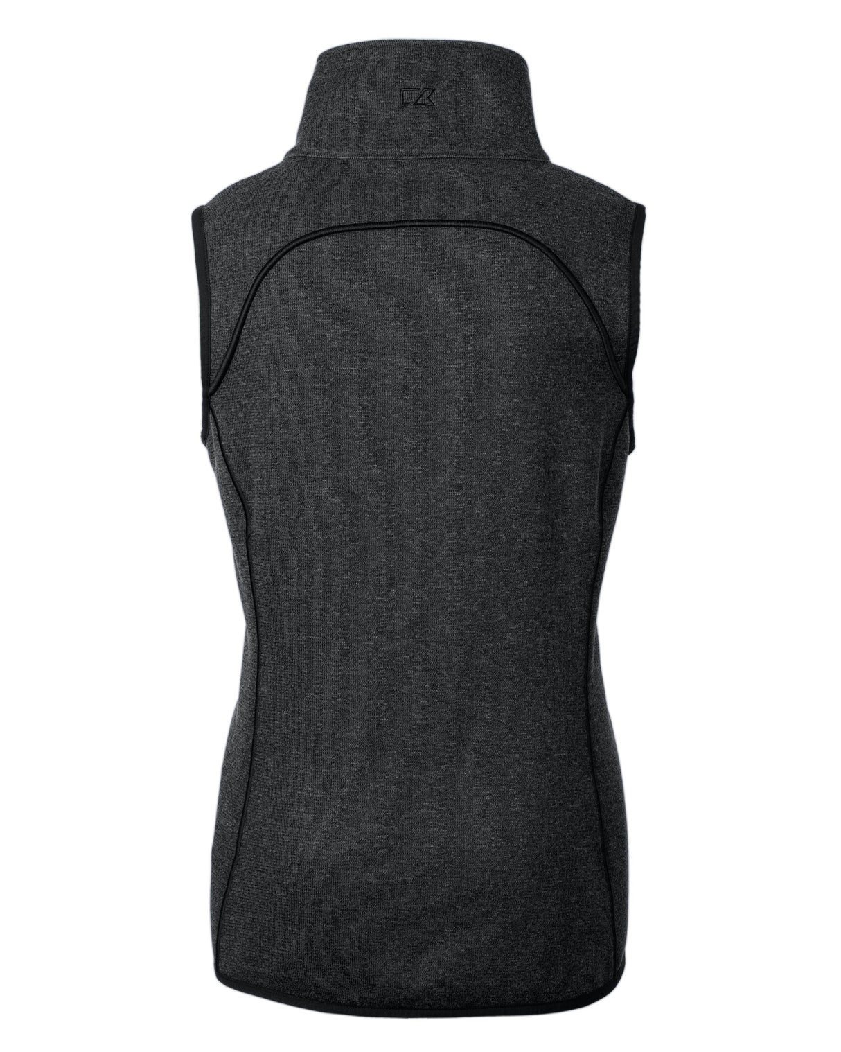 Cutter & Buck Women's Mainsail Sweater-Knit Full Zip Asymmetrical Vest-4