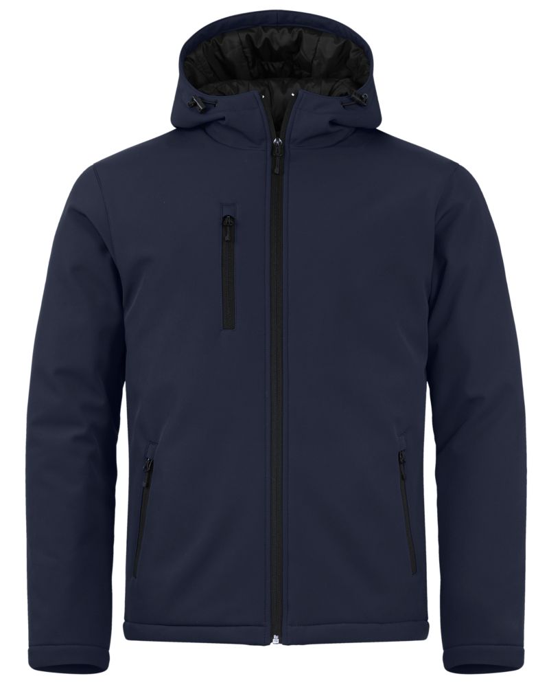 Clique Men's Equinox Insulated Softshell Full Zip Hooded Jacket-2