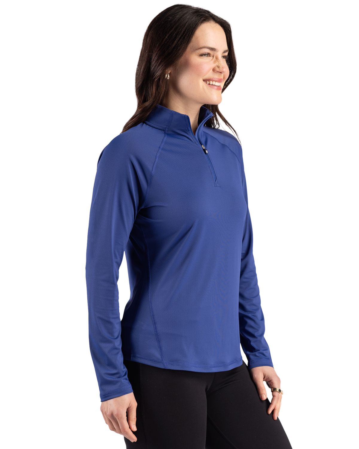 Cutter & Buck Women's Prospect Recycled Featherlight Stretch Quarter Zip-6