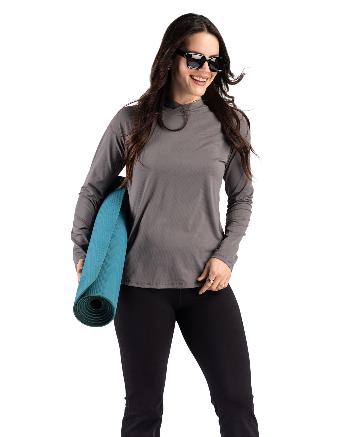 Cutter & Buck Women's Prospect Recycled Featherlight Stretch Hooded Pullover-15