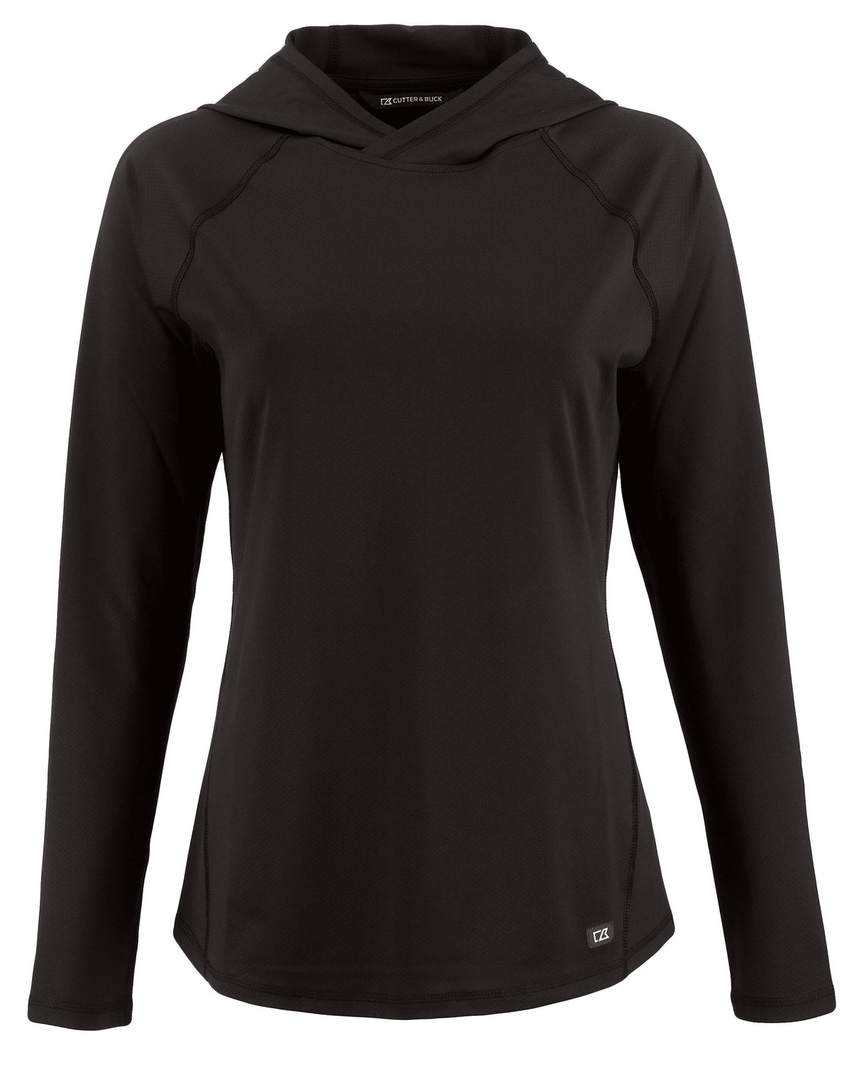 Cutter & Buck Women's Prospect Recycled Featherlight Stretch Hooded Pullover-1