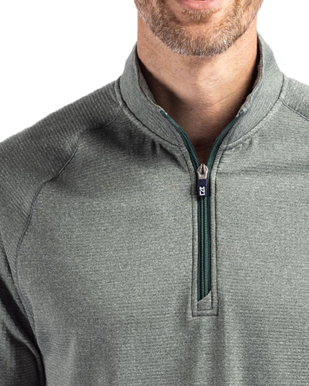 Cutter & Buck Men's Peshastin Recycled GridFleece Half Zip Pullover-7
