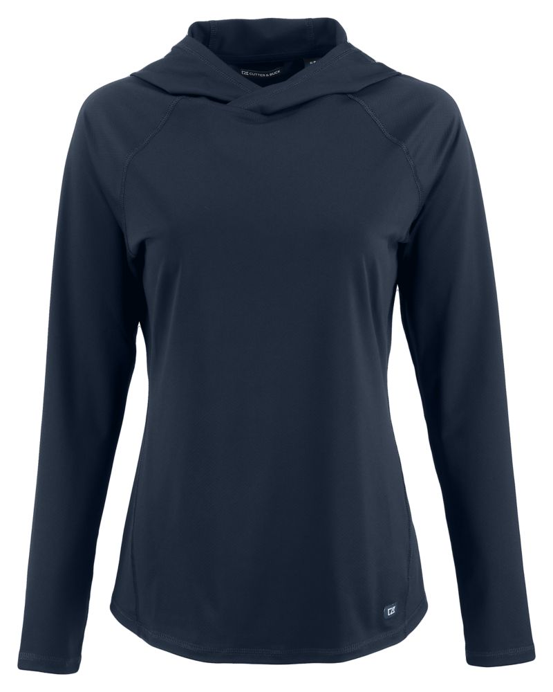 Cutter & Buck Women's Prospect Recycled Featherlight Stretch Hooded Pullover-2