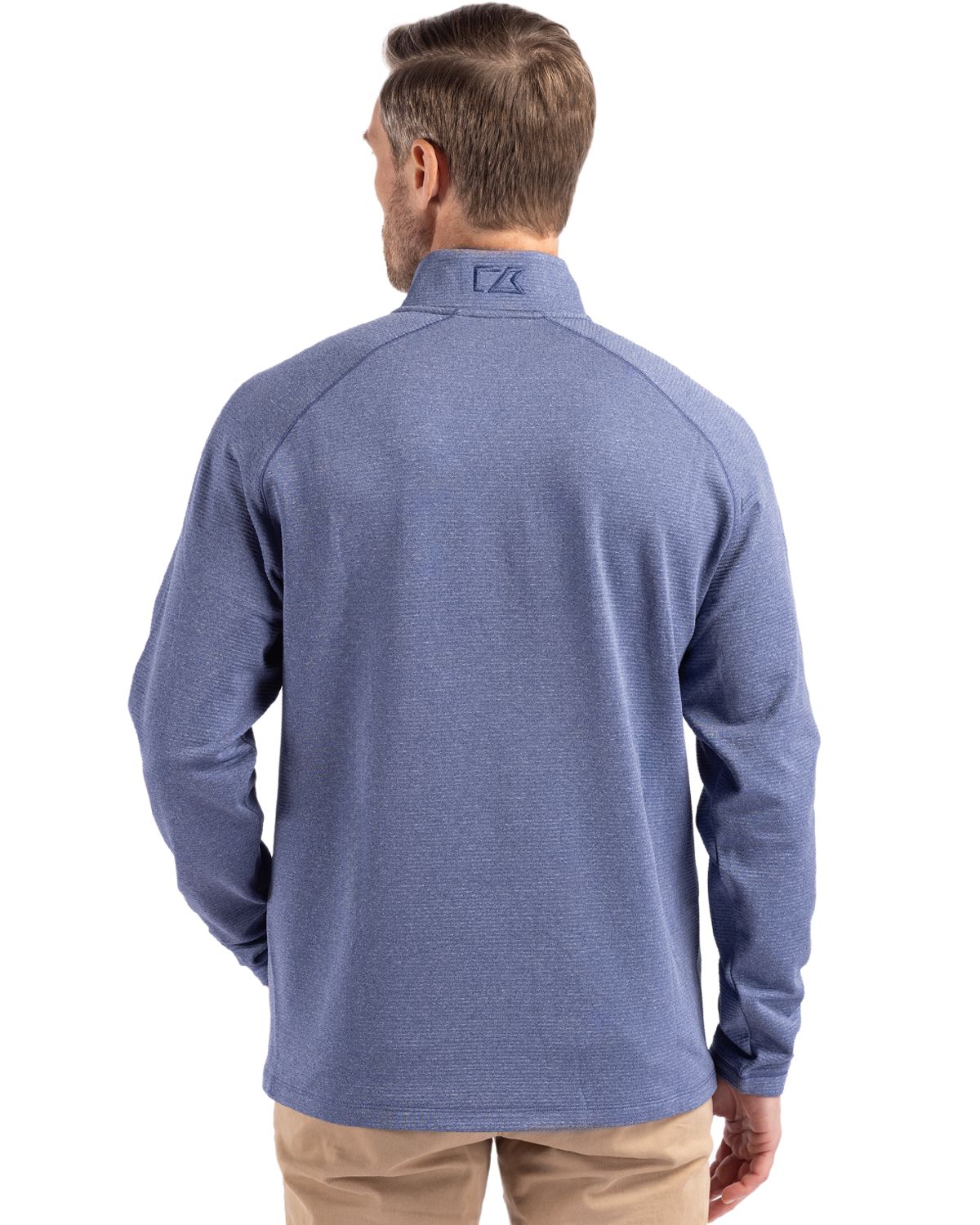 Cutter & Buck Men's Peshastin Recycled GridFleece Half Zip Pullover-5