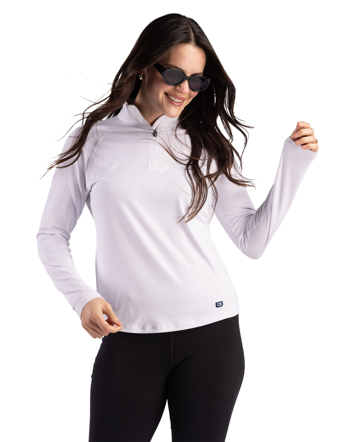 Cutter & Buck Women's Prospect Recycled Featherlight Stretch Quarter Zip-7
