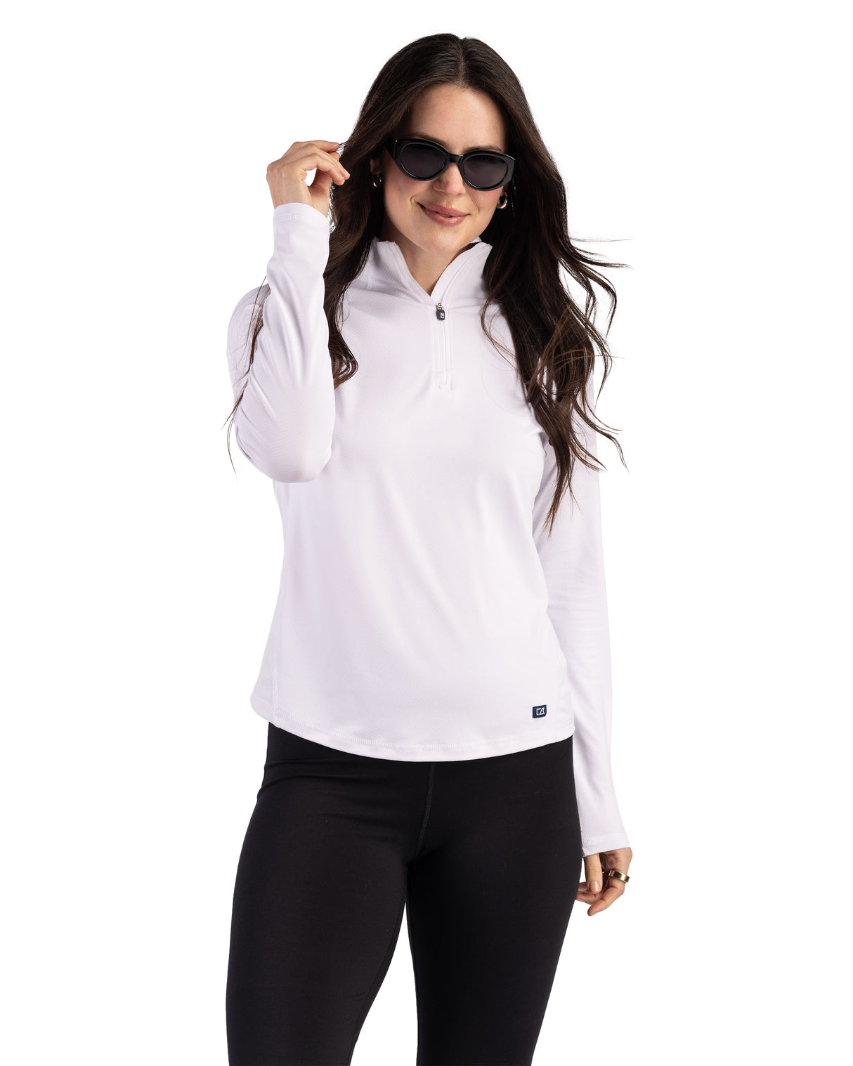Cutter & Buck Women's Prospect Recycled Featherlight Stretch Quarter Zip-9