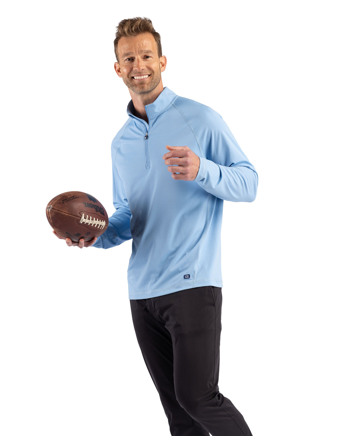 Cutter & Buck Men's Prospect Recycled Featherlight Stretch Quarter Zip-8