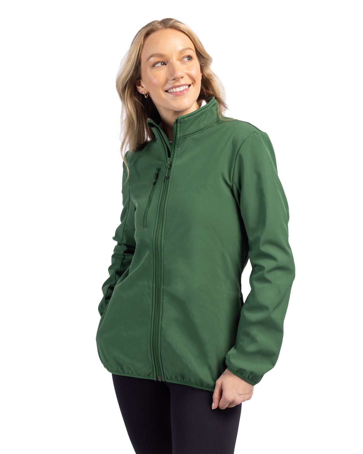 Clique Women's Trail Recycled Stretch Softshell Full Zip Jacket-1