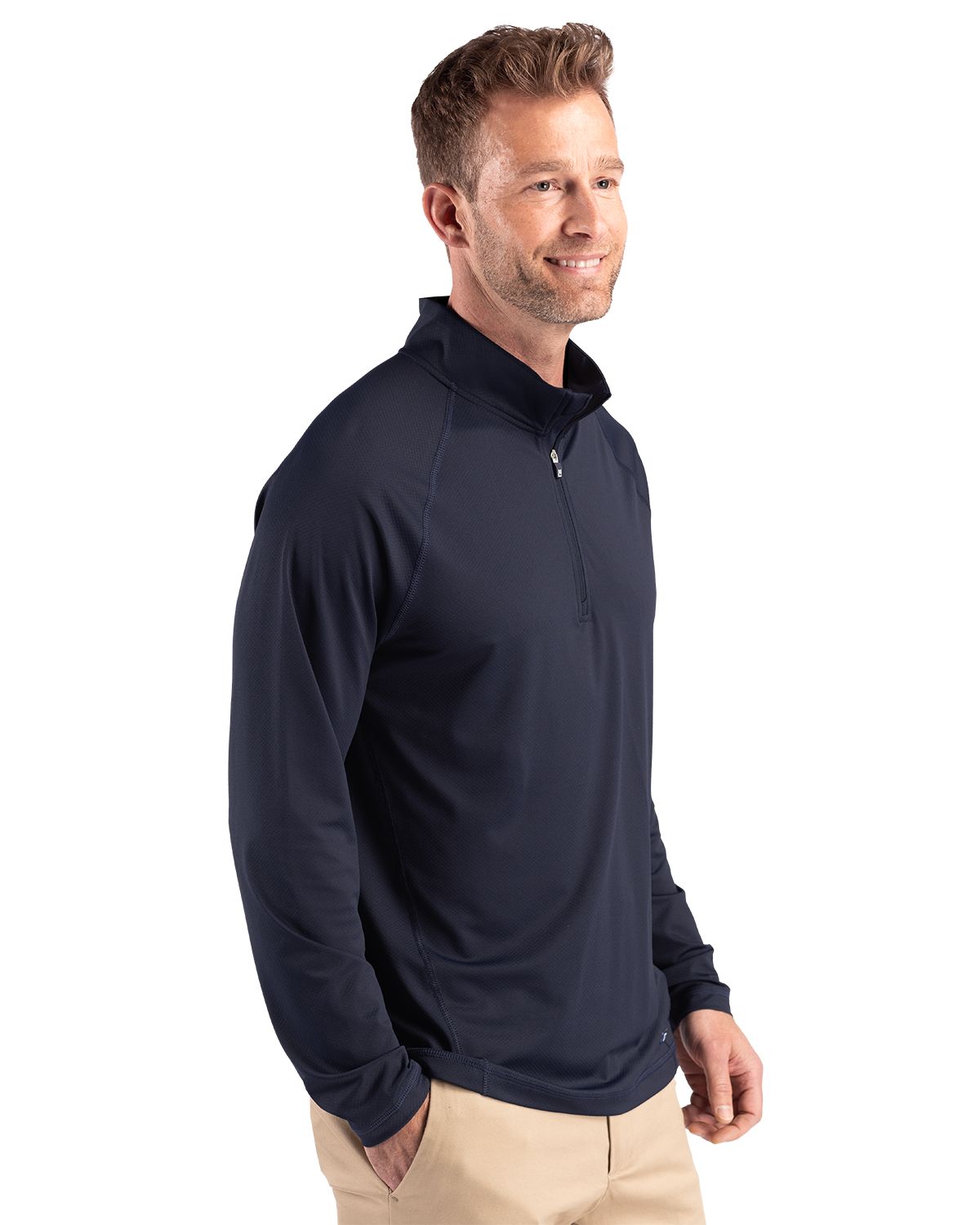 Cutter & Buck Men's Prospect Recycled Featherlight Stretch Quarter Zip-3
