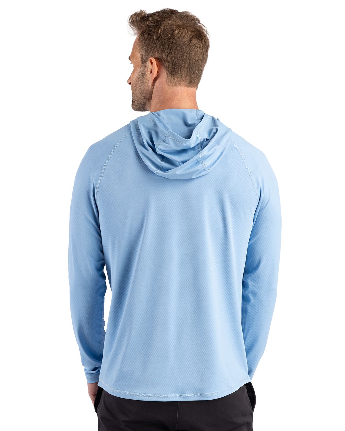 Cutter & Buck Men's Prospect Recycled Featherlight Stretch Hooded Pullover-2