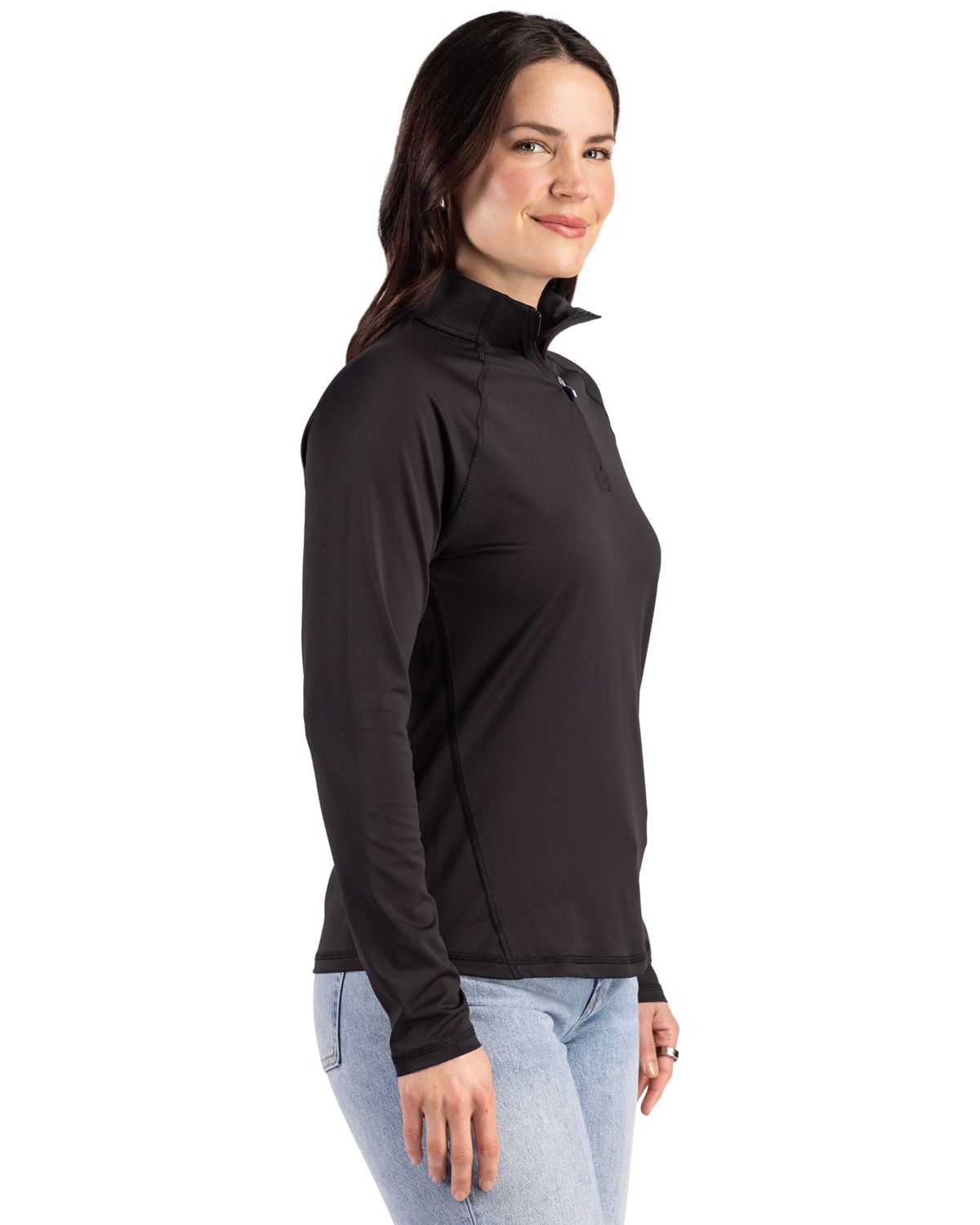 Cutter & Buck Women's Prospect Recycled Featherlight Stretch Quarter Zip-8