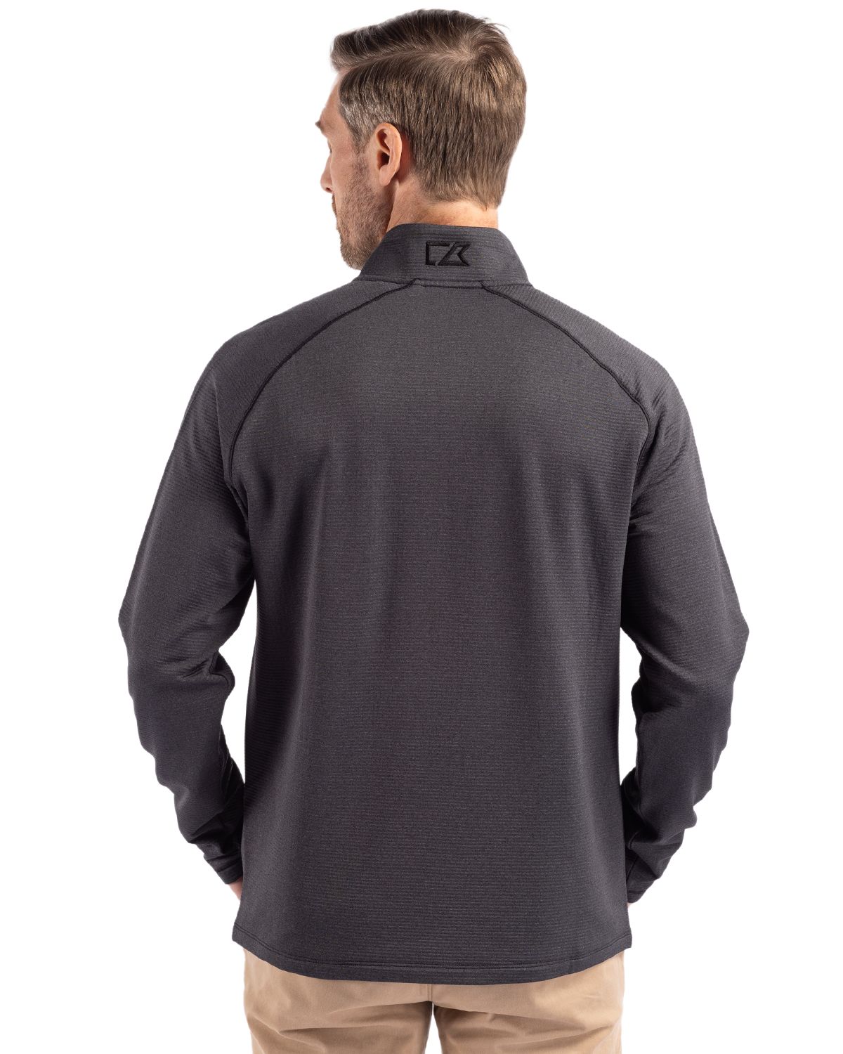 Cutter & Buck Men's Peshastin Recycled GridFleece Half Zip Pullover-5