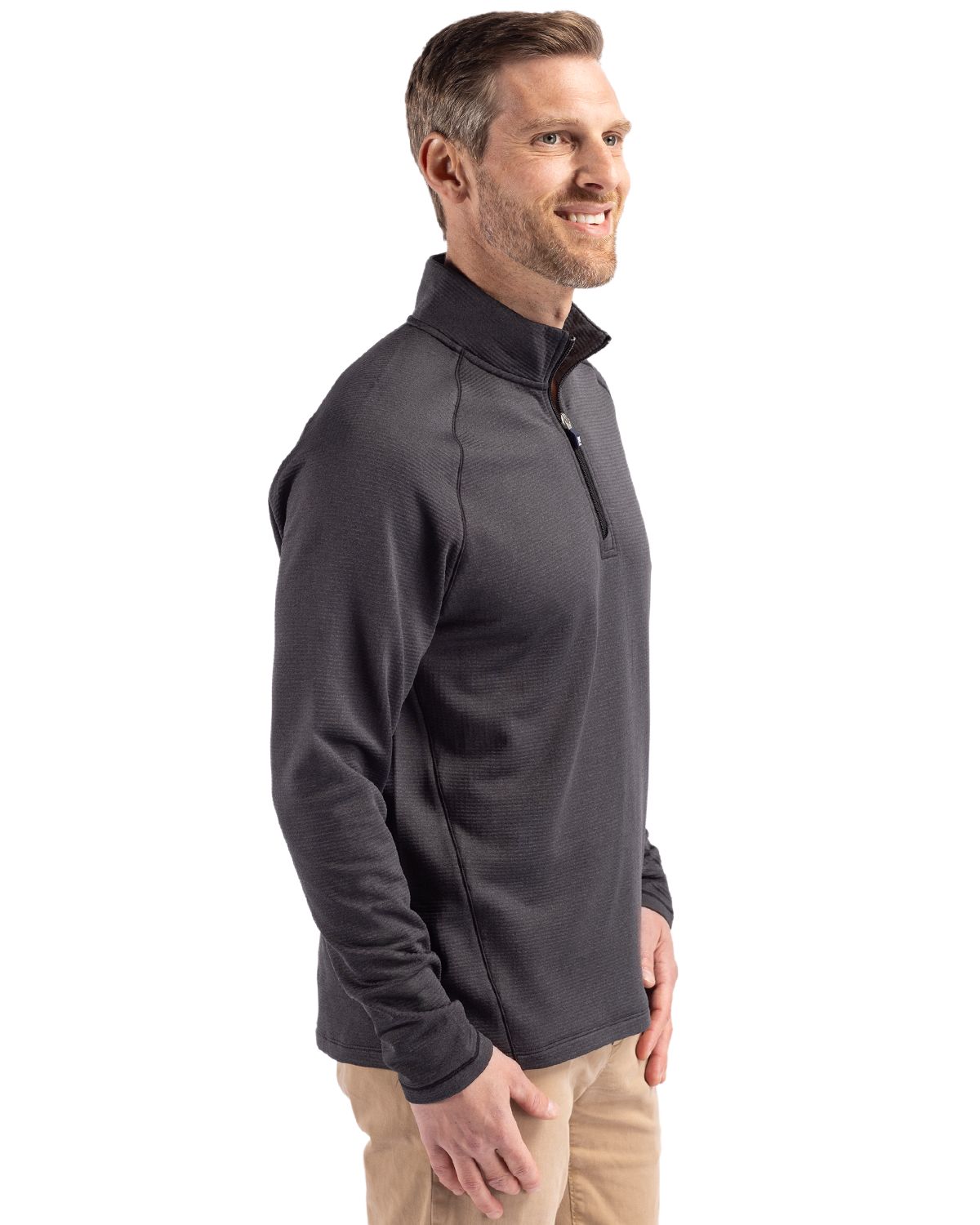 Cutter & Buck Men's Peshastin Recycled GridFleece Half Zip Pullover-6