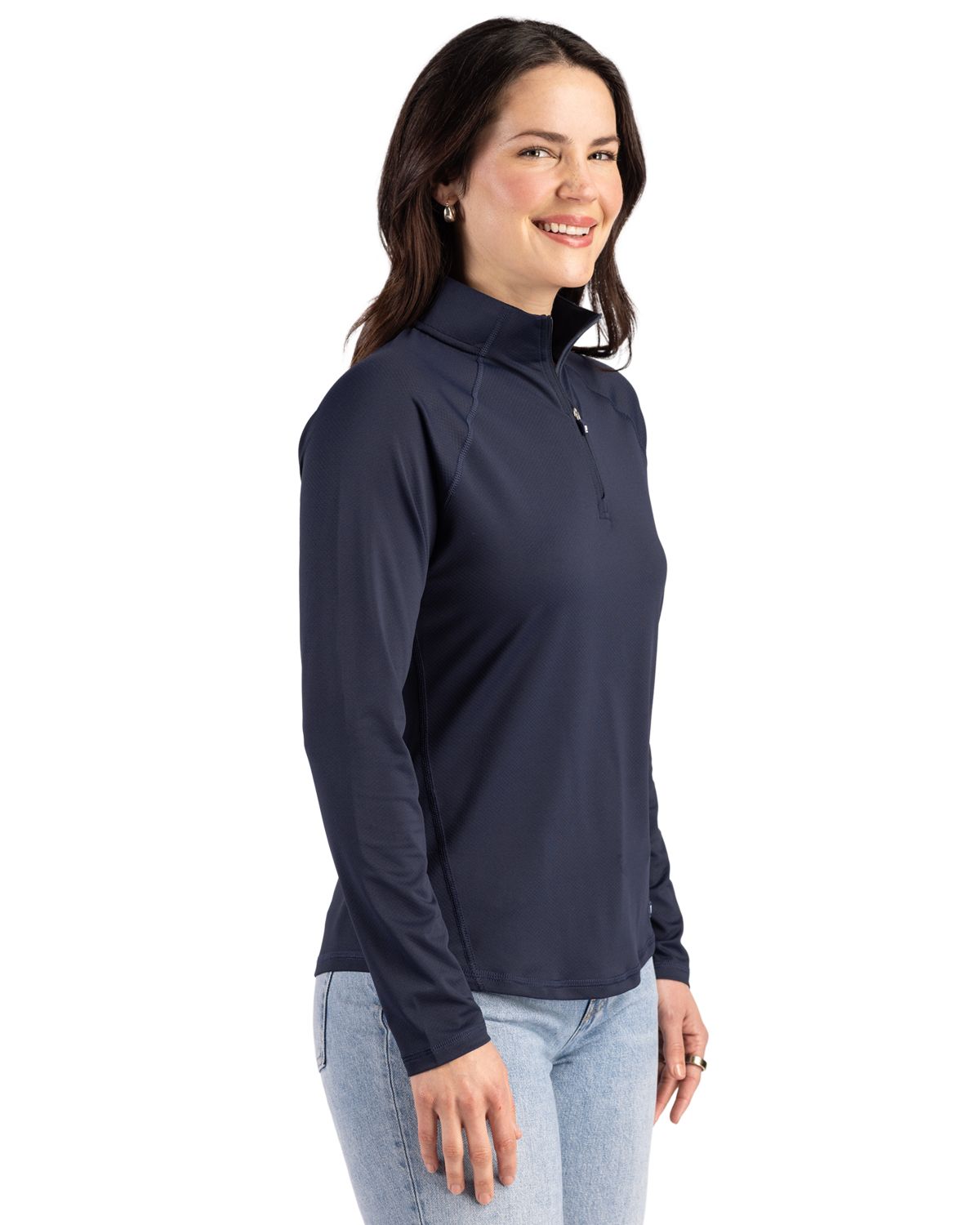 Cutter & Buck Women's Prospect Recycled Featherlight Stretch Quarter Zip-6