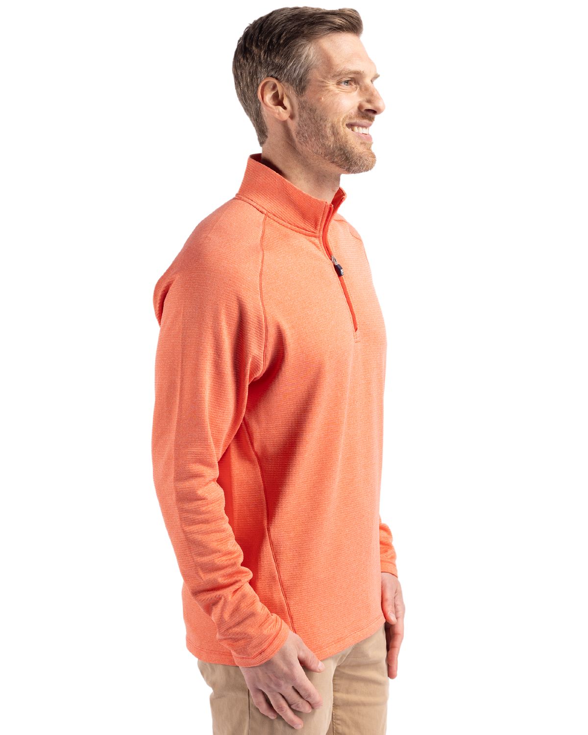 Cutter & Buck Men's Peshastin Recycled GridFleece Half Zip Pullover-3
