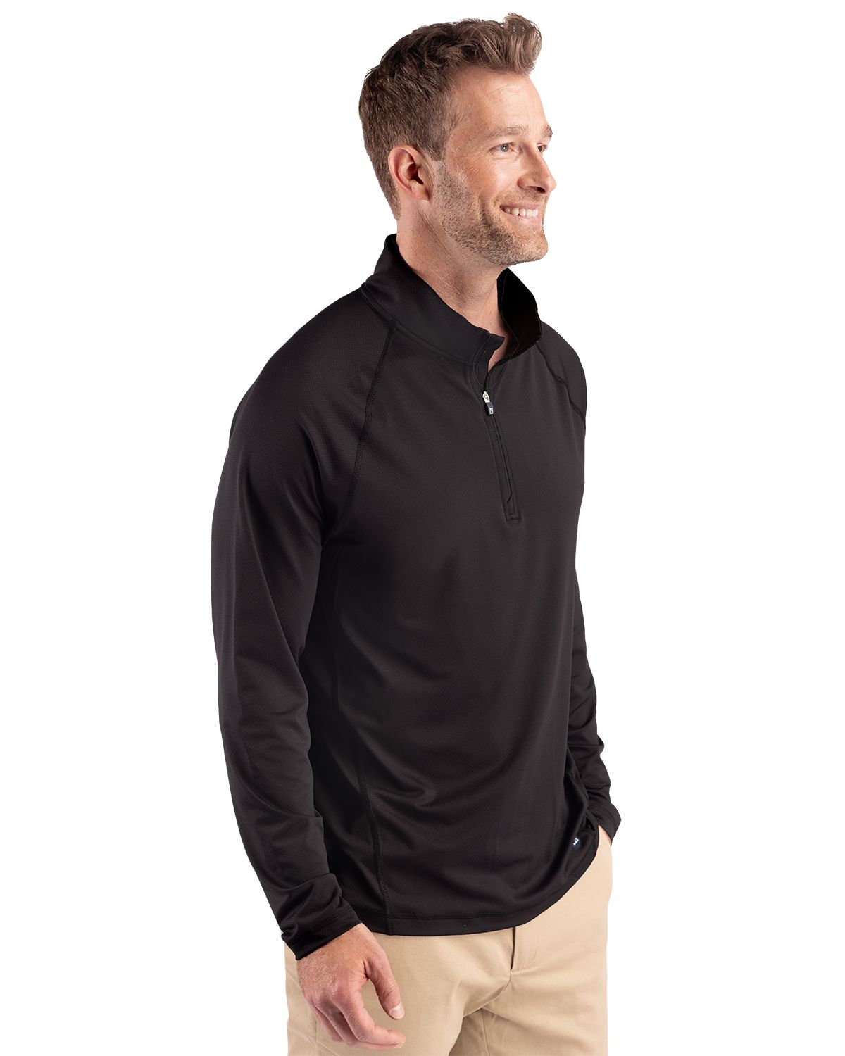 Cutter & Buck Men's Prospect Recycled Featherlight Stretch Quarter Zip-3