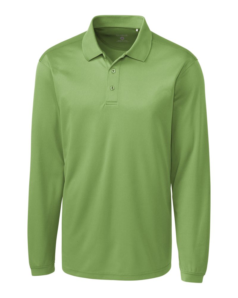 Clique Men's Ice Pique Tech Long Sleeve Polo-2