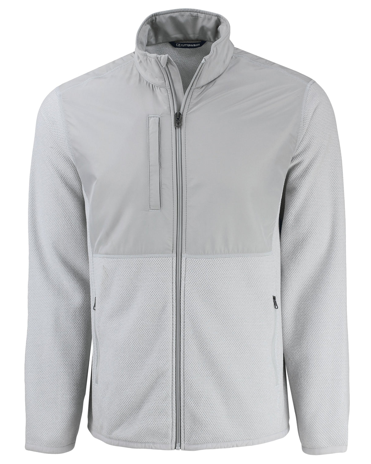 Cutter & Buck Men's Hunts Point Recycled Fleece Hybrid Full Zip Jacket-11
