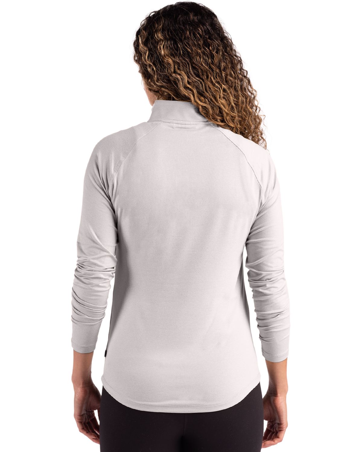 Cutter & Buck Women's Coastline Recycled Double Peached Quarter Zip Pullover-2