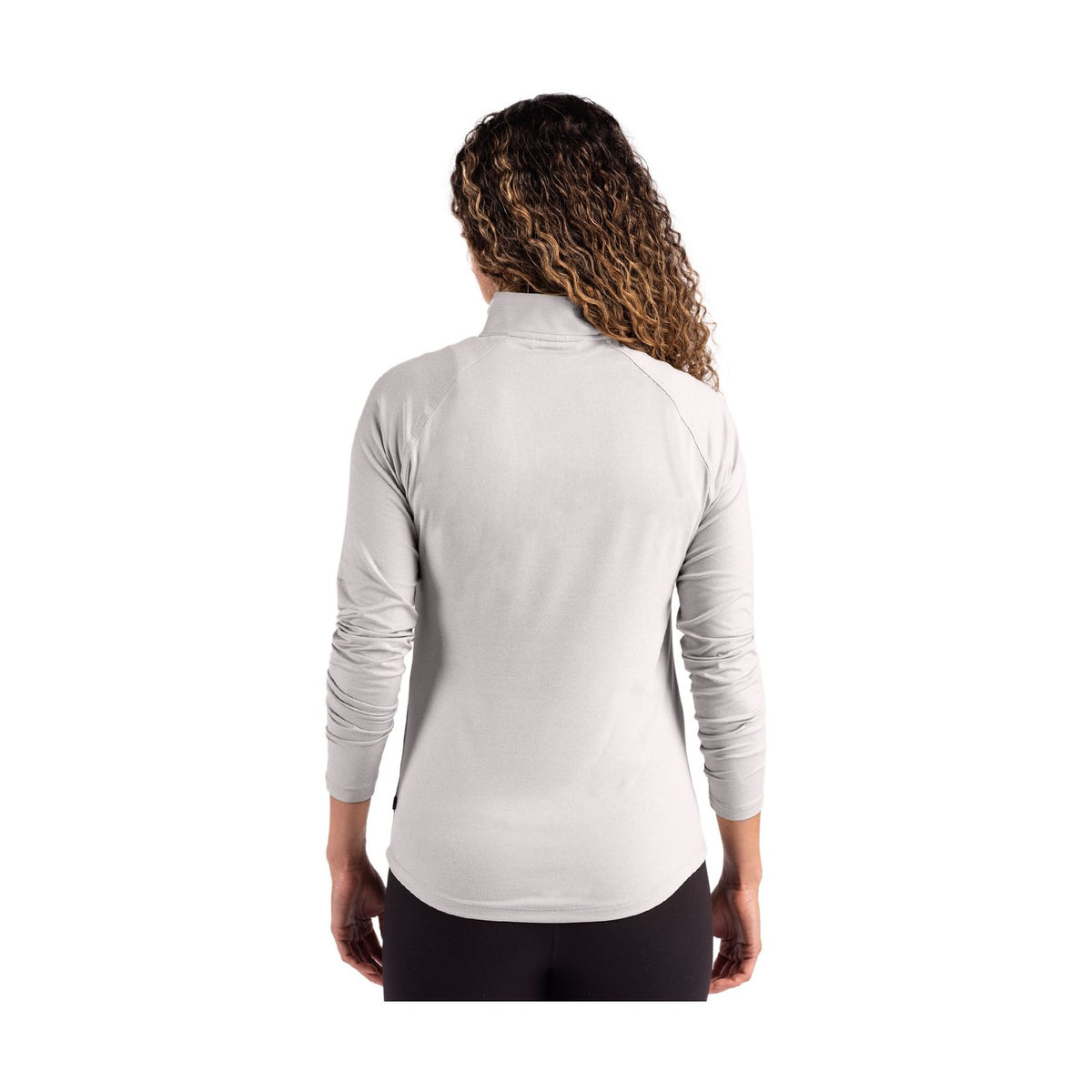 Cutter & Buck Women's Coastline Recycled Double Peached Quarter Zip Pullover-2