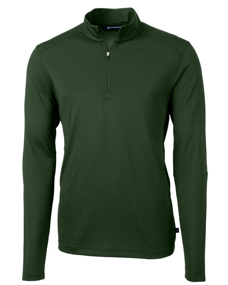 Cutter & Buck Men's Virtue Recycled Featherlight Pique Quarter Zip Pullover-5