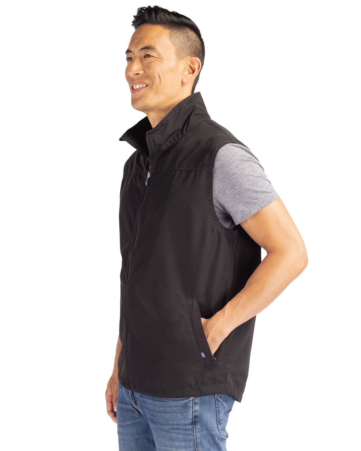 Cutter & Buck Men's Charter Packable Full Zip Vest-3