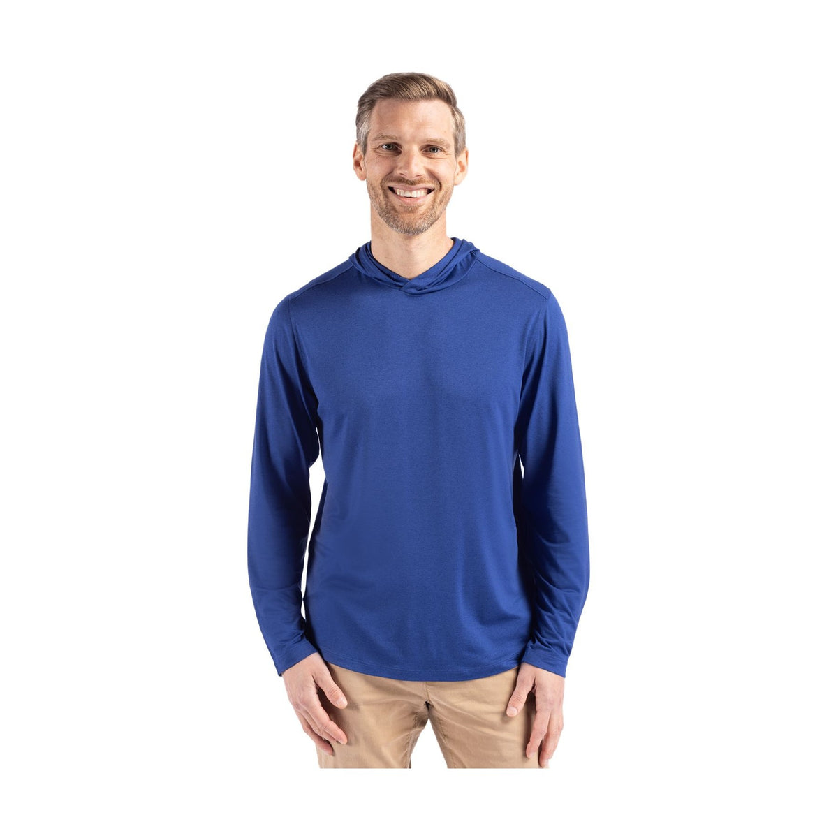 Cutter & Buck Men's Coastline Recycled Double Peached Hooded Pullover Mens Apparel Sweatshirts & Fleece