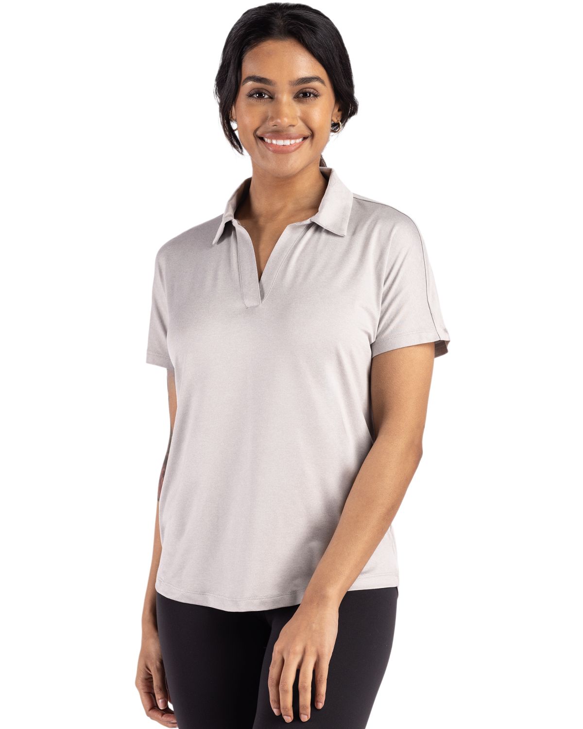 Cutter & Buck Women's Coastline Recycled Double Peached Dolman Polo-1