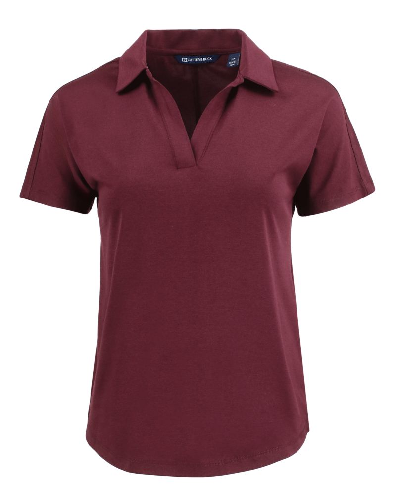 Cutter & Buck Women's Coastline Recycled Double Peached Dolman Polo-2