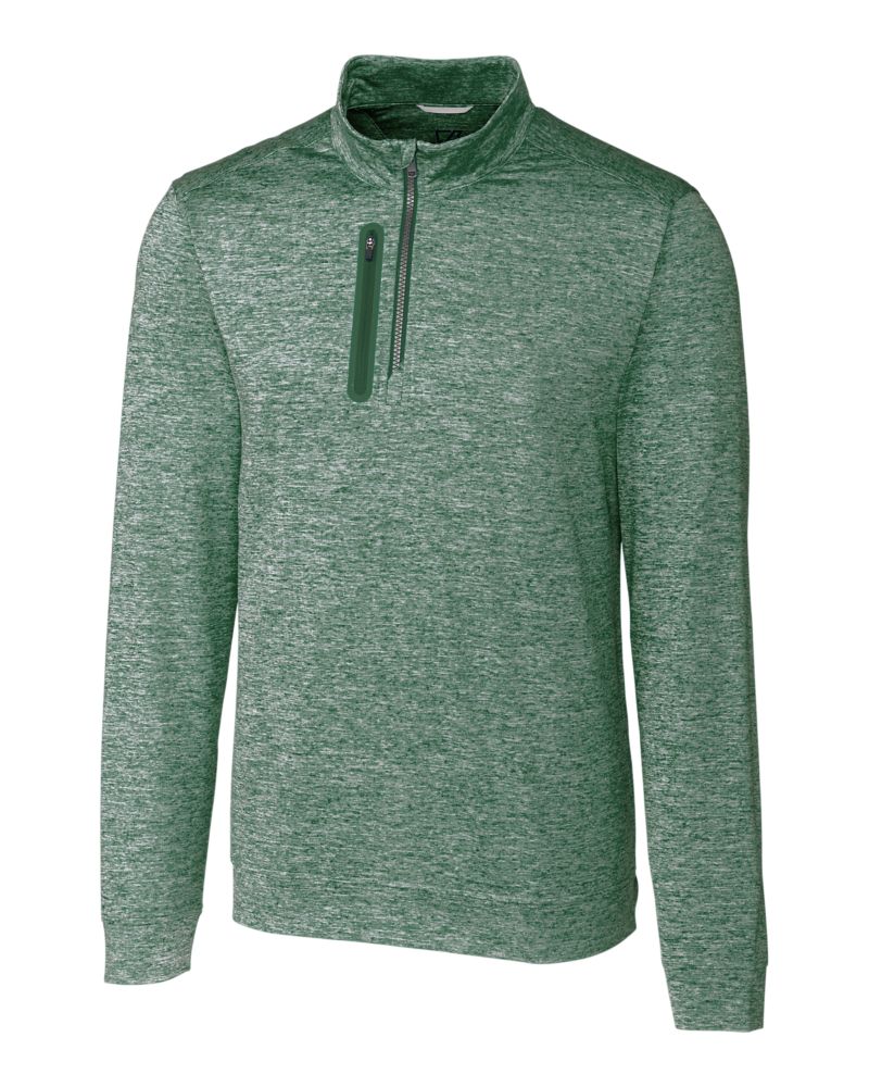 Cutter & Buck Men's Stealth Heathered Quarter Zip-2
