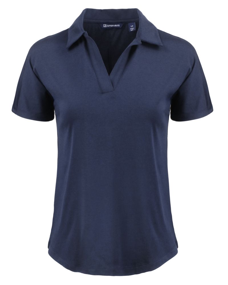 Cutter & Buck Women's Coastline Recycled Double Peached Dolman Polo-2