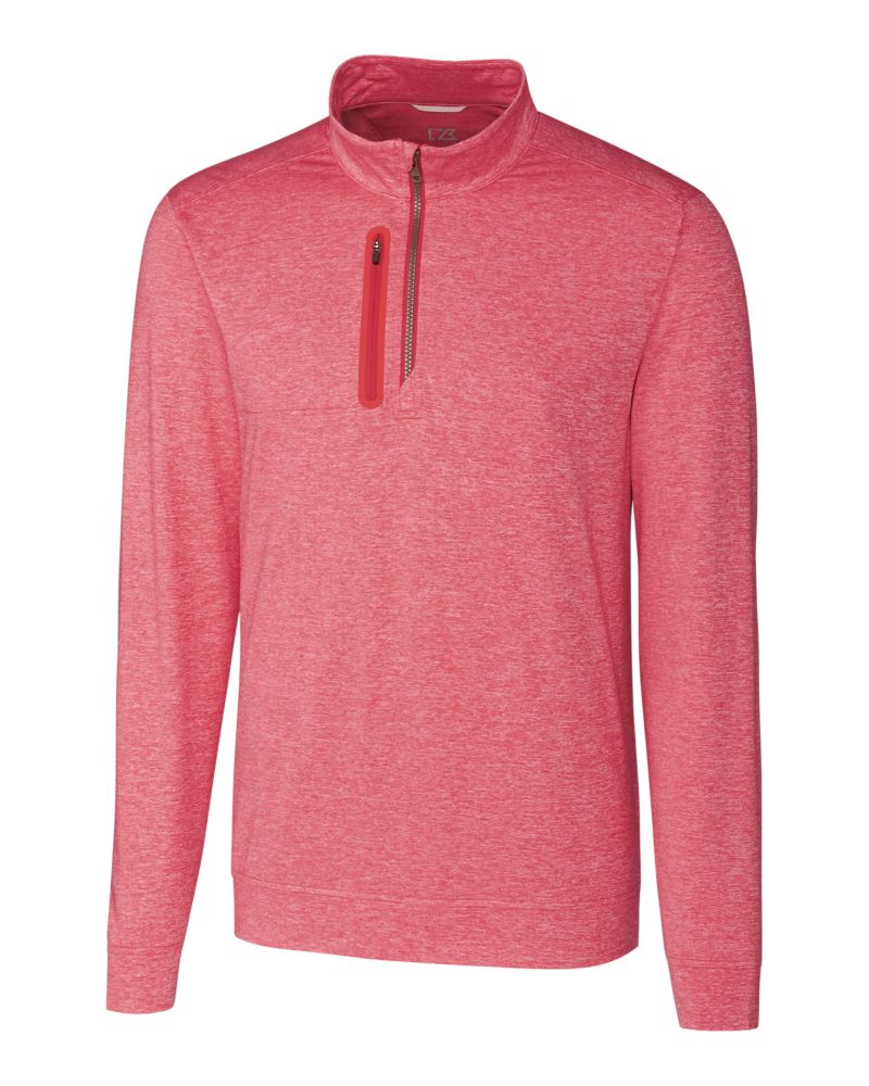 Cutter & Buck Men's Stealth Heathered Quarter Zip-6