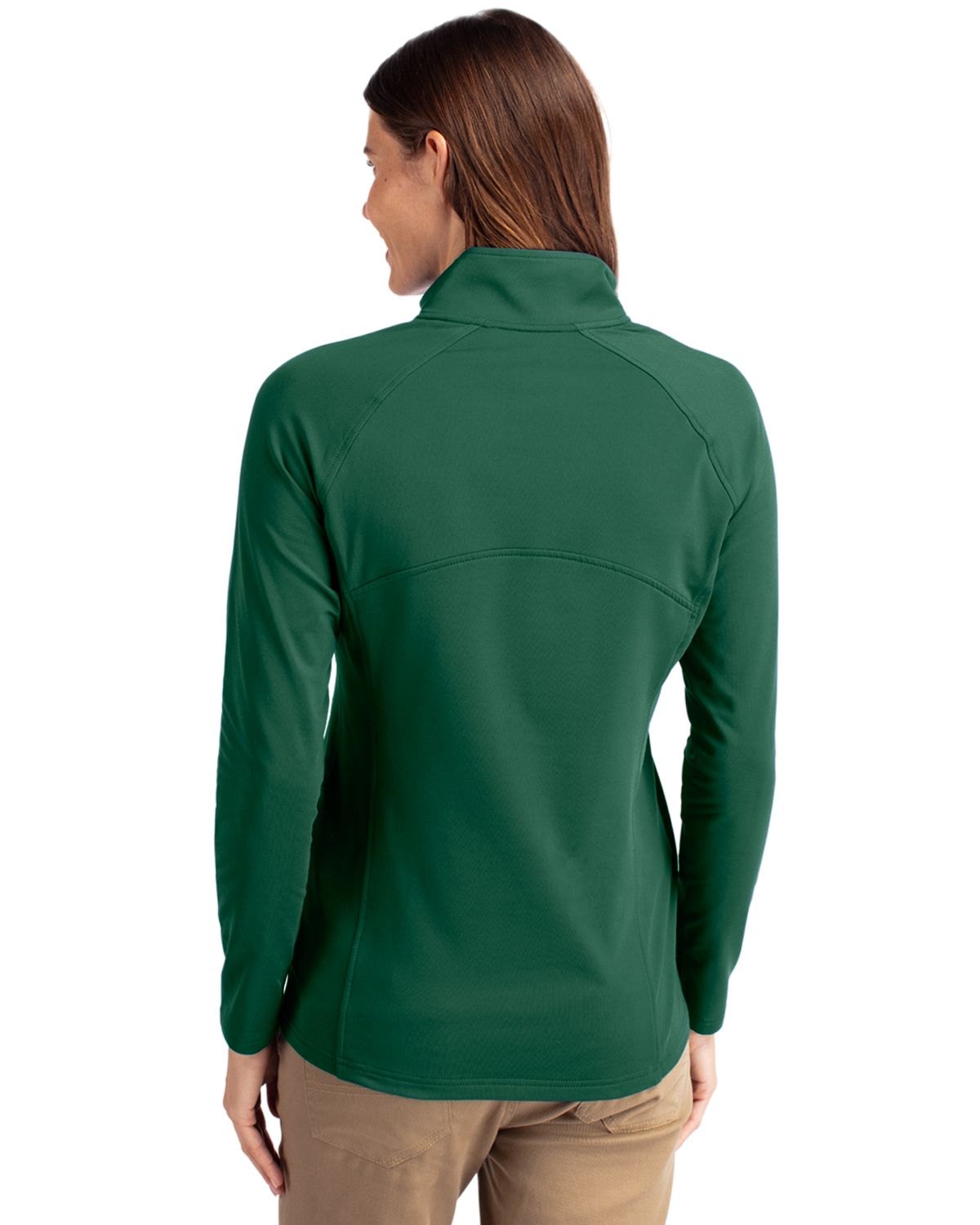 Cutter & Buck Women's Adapt Recycled Soft Knit Stretch Half Zip Pullover-4