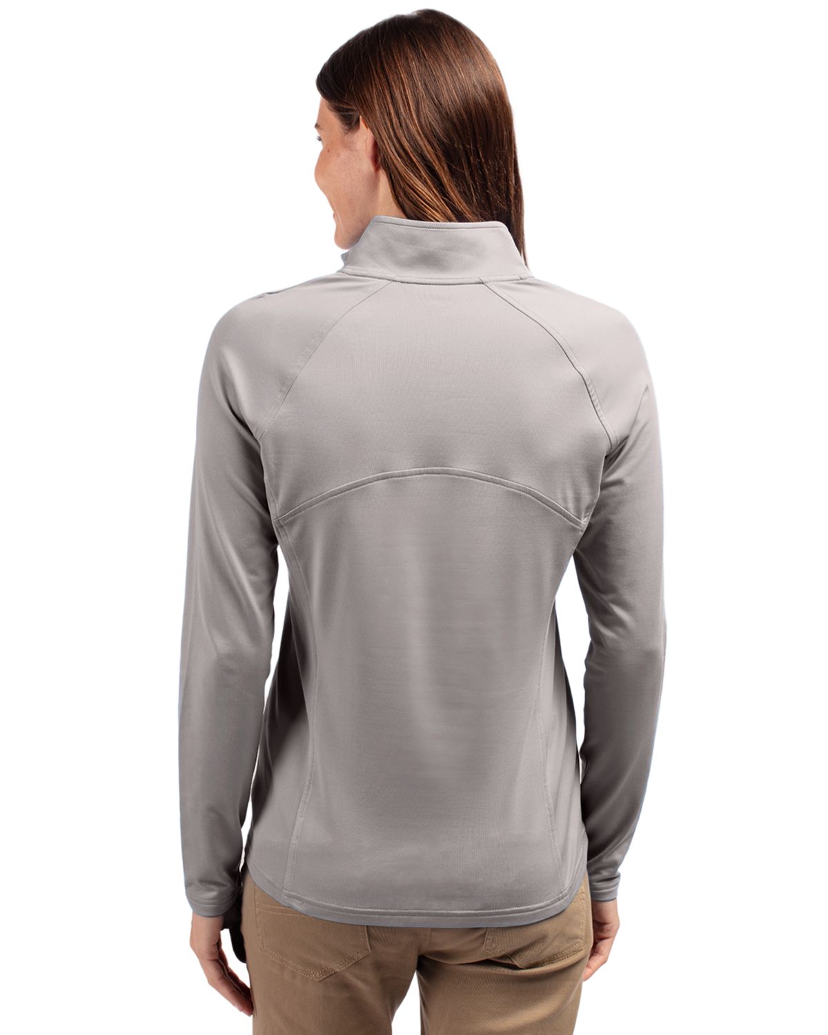 Cutter & Buck Women's Adapt Recycled Soft Knit Stretch Half Zip Pullover-4