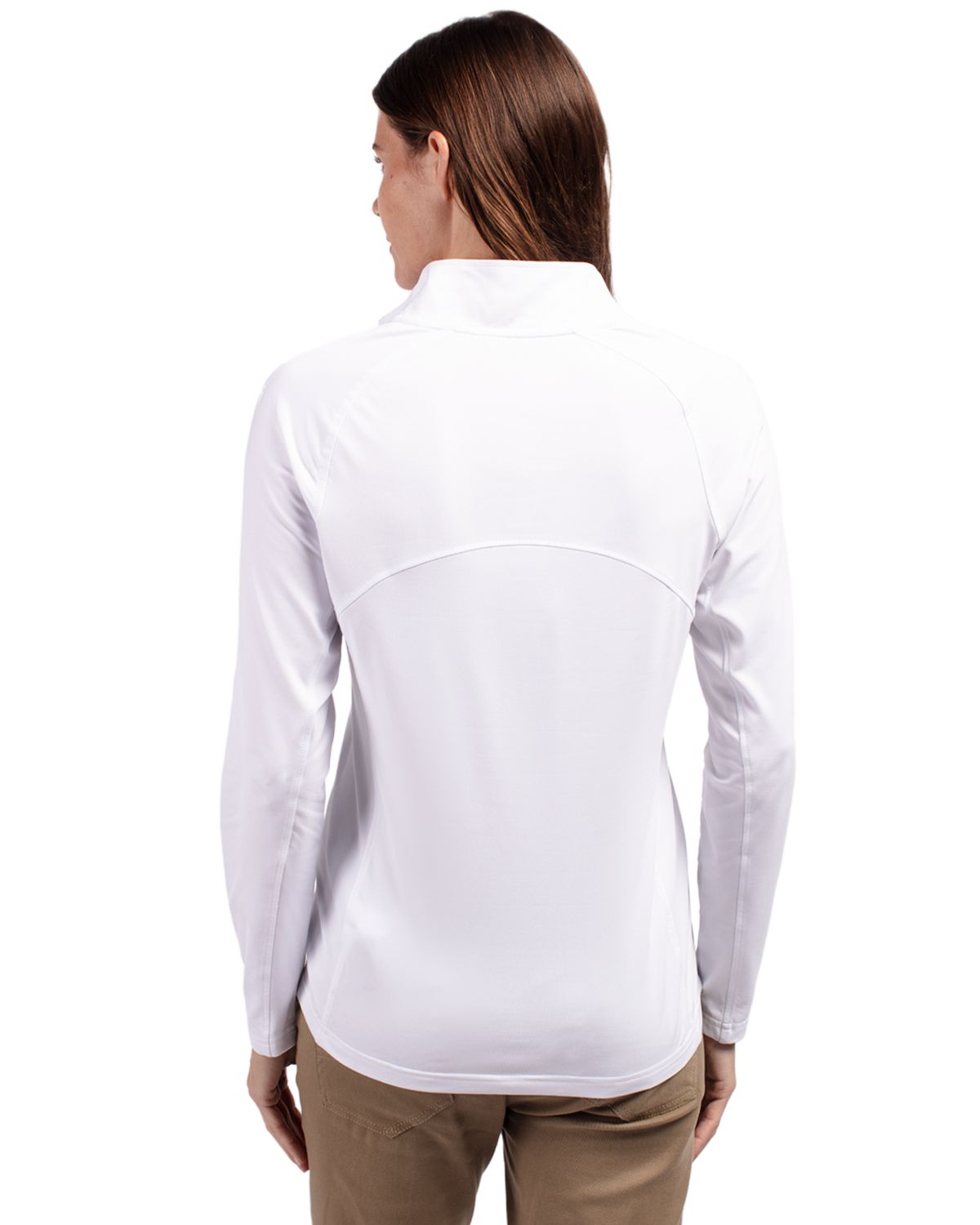 Cutter & Buck Women's Adapt Recycled Soft Knit Stretch Half Zip Pullover-5