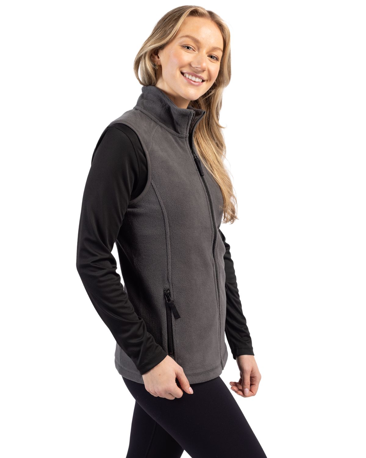 Clique Women's Summit Performance Fleece Full Zip Vest-4
