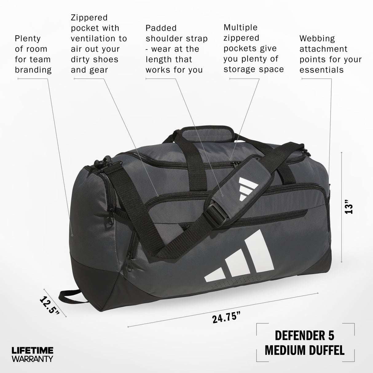 adidas Defender 5 Medium Duffel-2