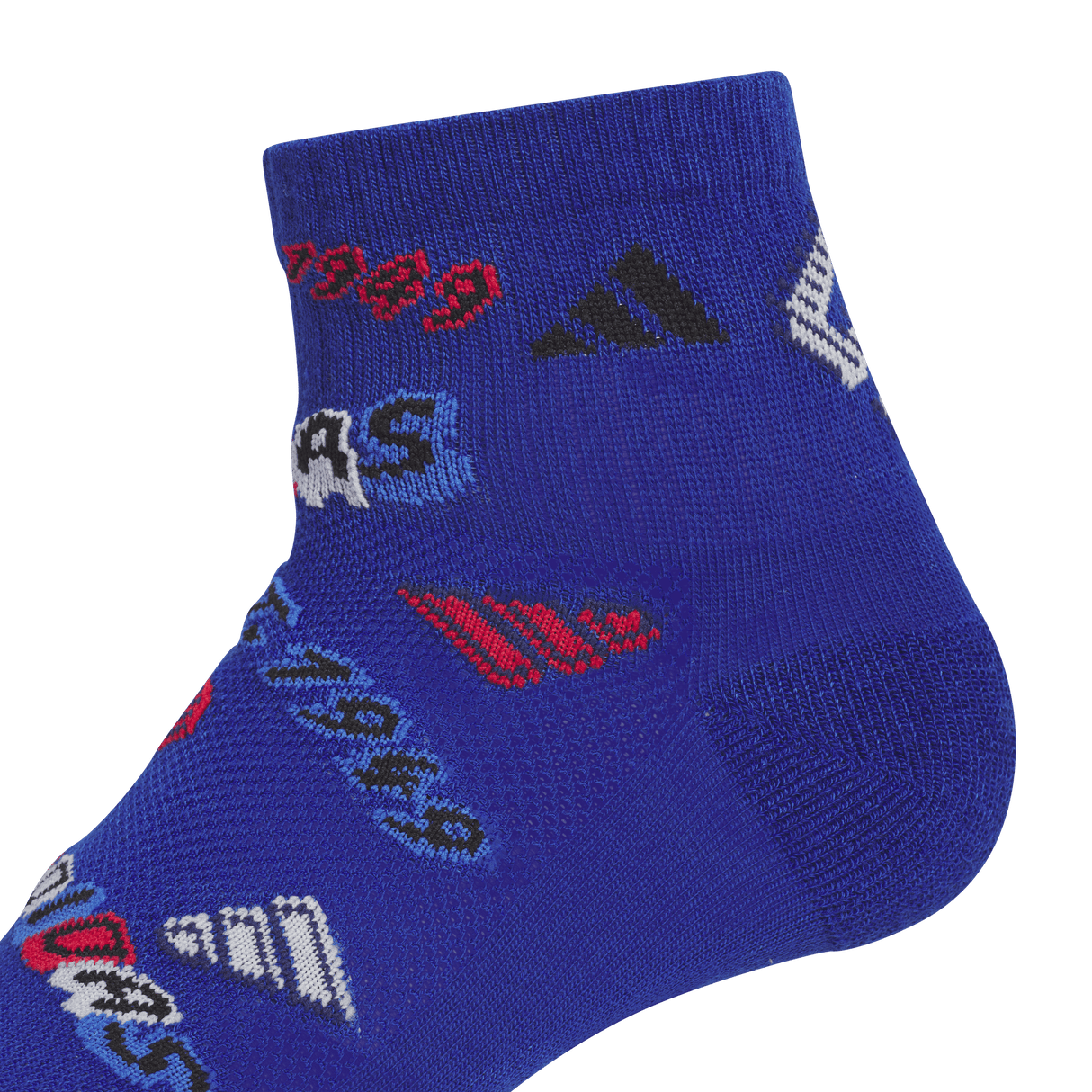 adidas Youth Cushioned Graphic 2.0 6-Pack Quarter Sock-2
