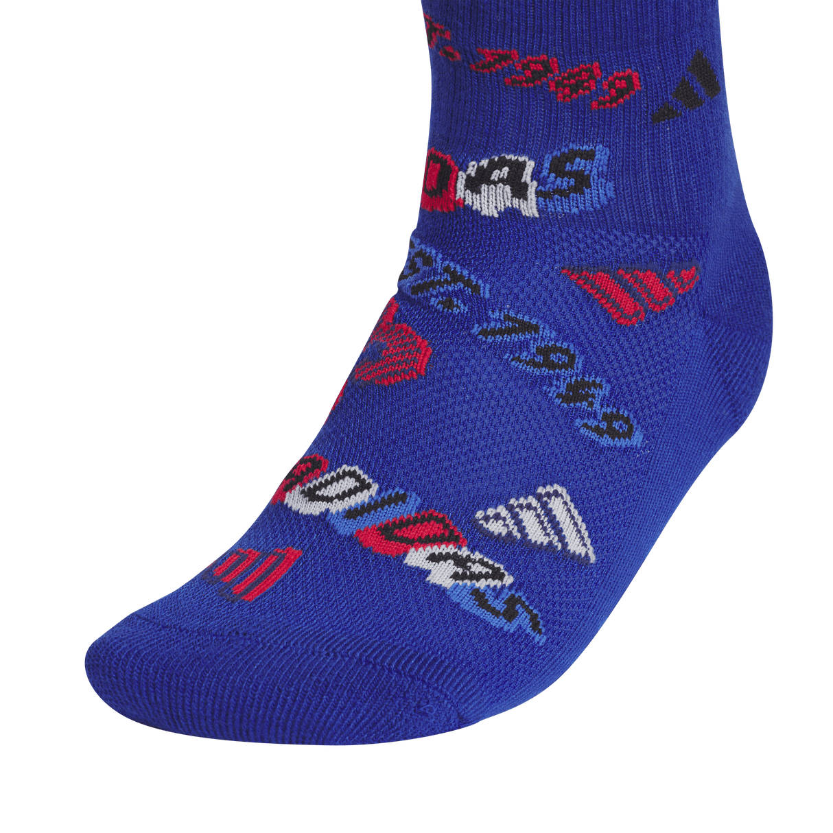 adidas Youth Cushioned Graphic 2.0 6-Pack Quarter Sock-3