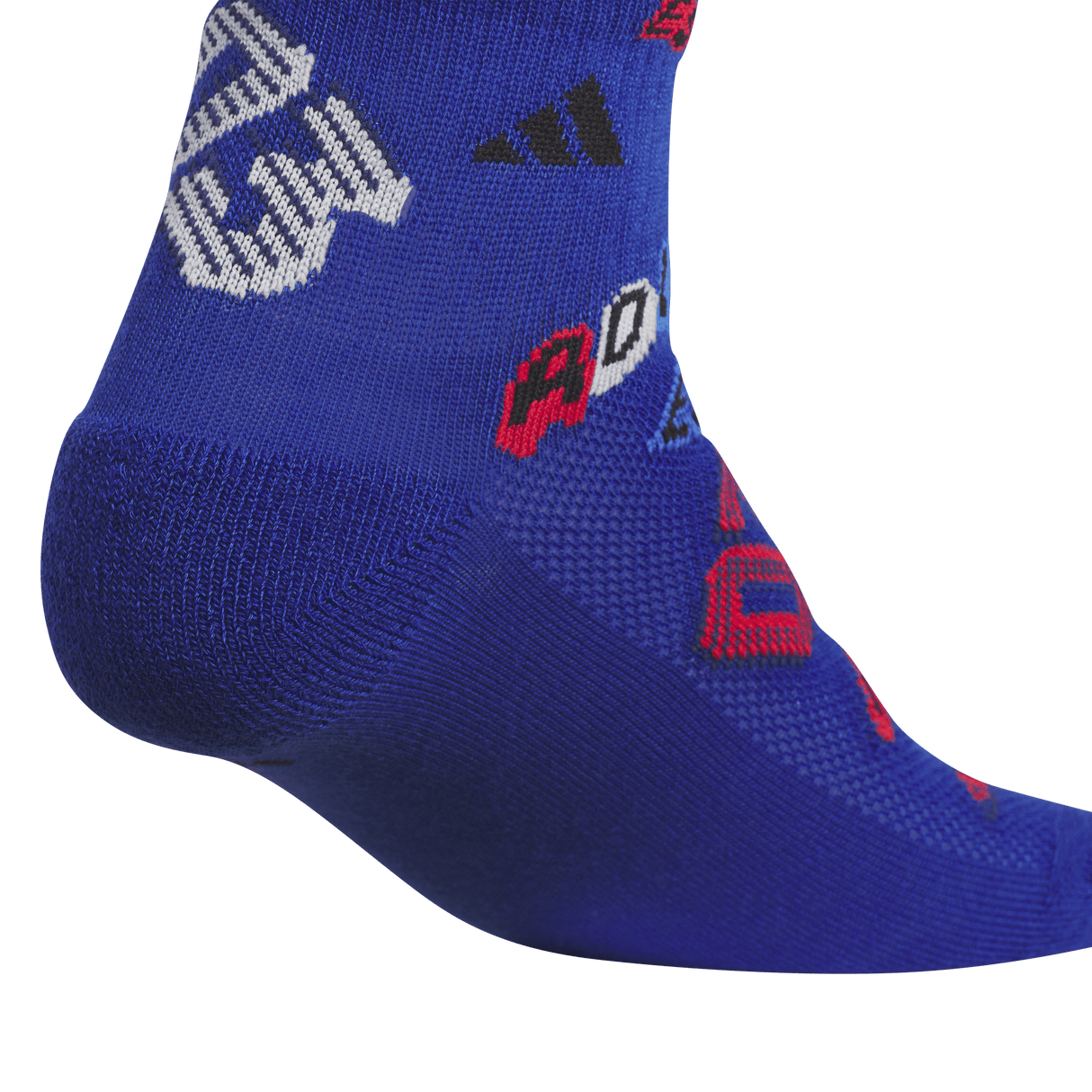adidas Youth Cushioned Graphic 2.0 6-Pack Quarter Sock-4