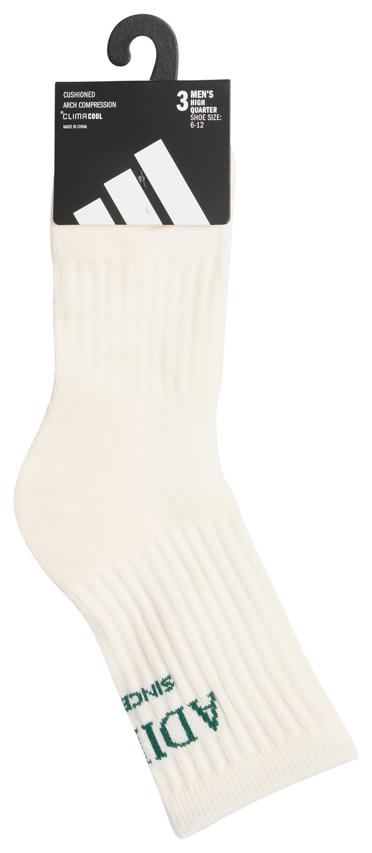adidas Men's Cushioned Sport 5.0 3-Pack High Quarter Sock-6