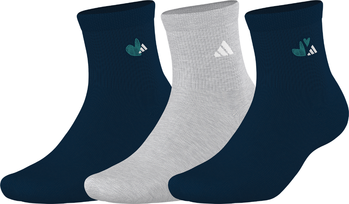 adidas Women's With Love 3-Pack Quarter Sock-1