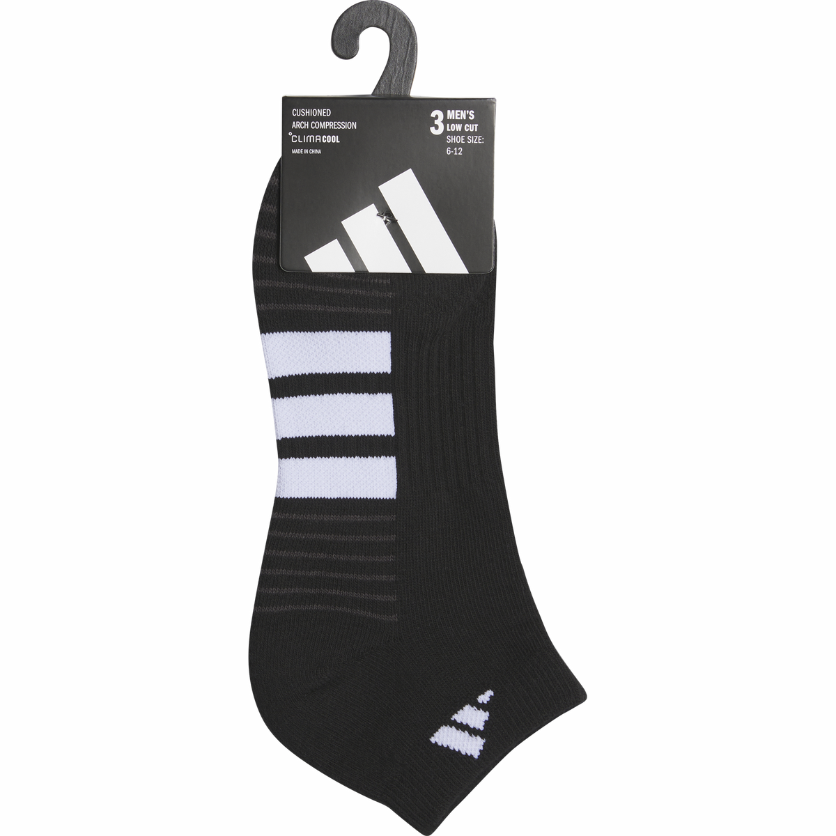 adidas Men's Cushioned 4.0 3-Pack Low Cut Sock-6