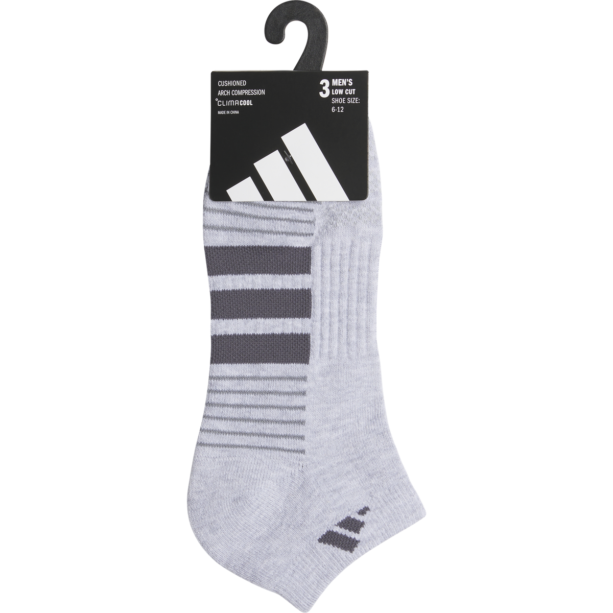 adidas Men's Cushioned 4.0 3-Pack Low Cut Sock-6
