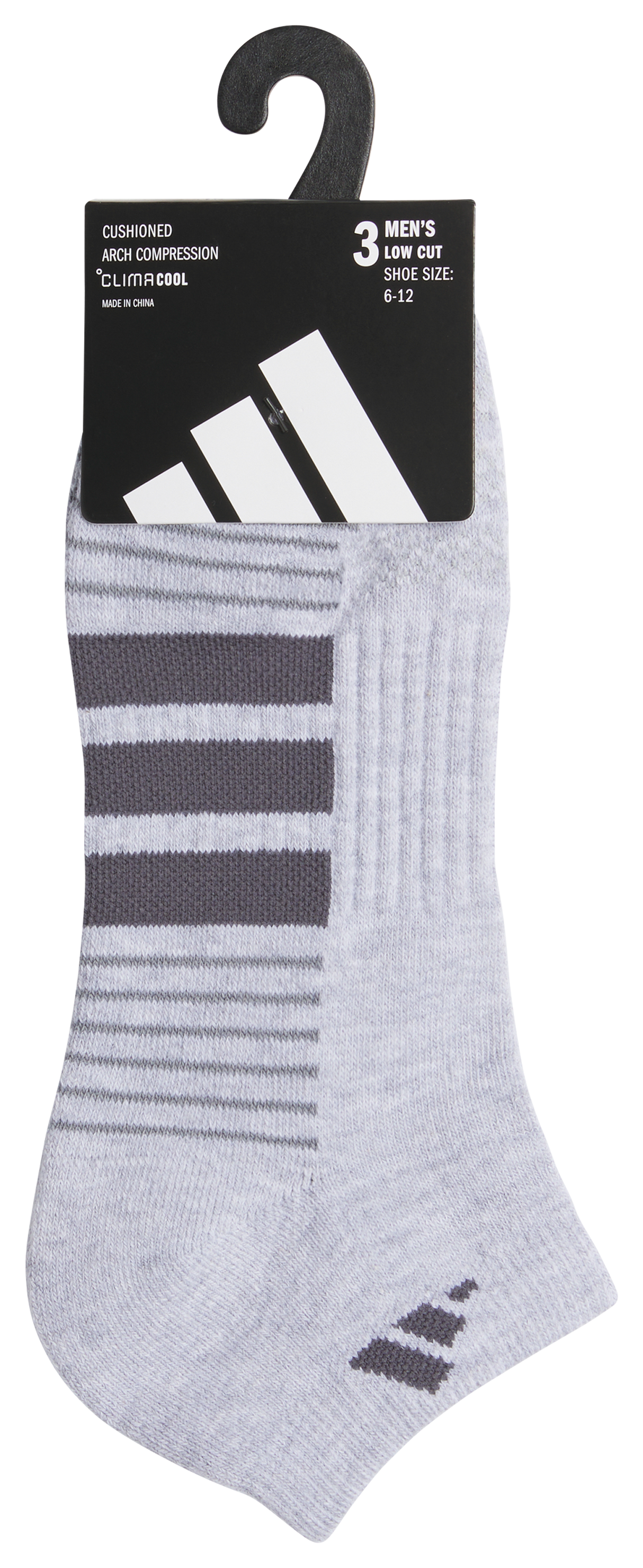 adidas Men's Cushioned 4.0 3-Pack Low Cut Sock-6