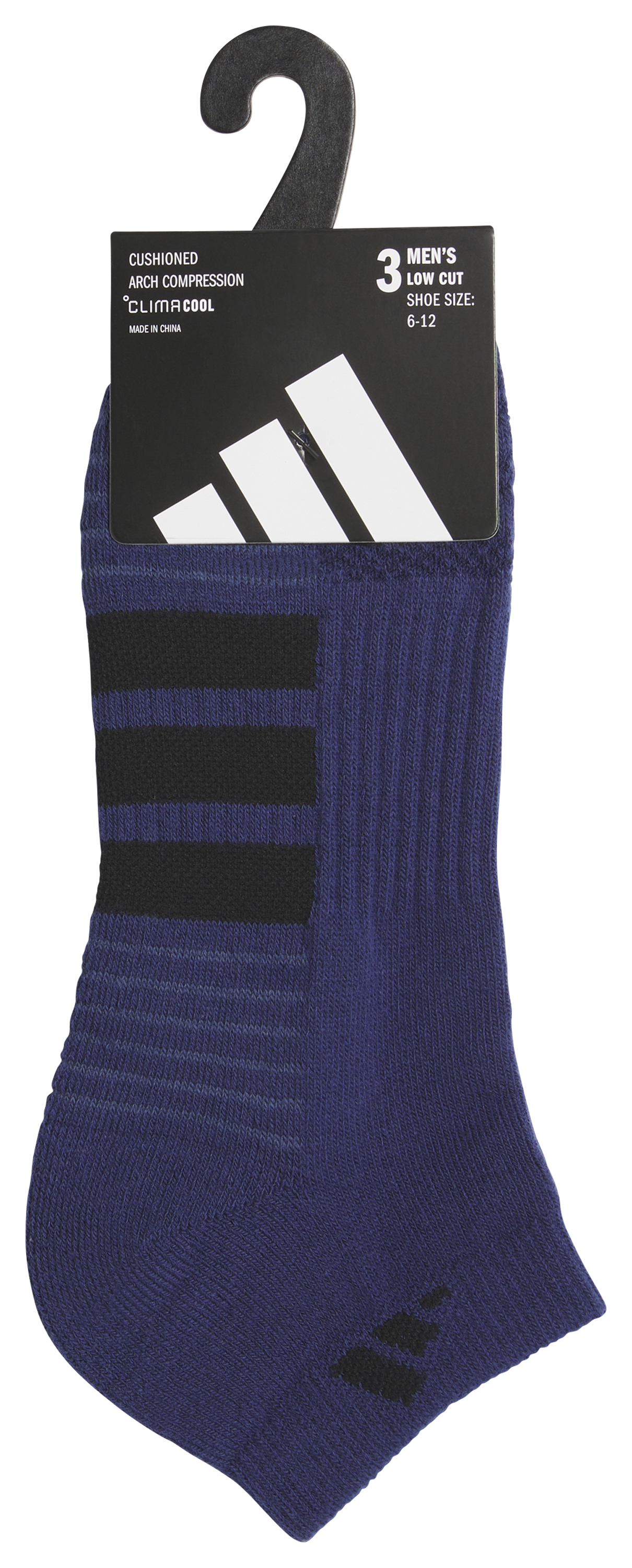 adidas Men's Cushioned 4.0 3-Pack Low Cut Sock-6